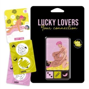 Juego de cartas y dados lucky lovers your connection masculino