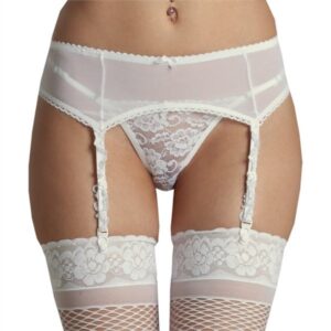 Portaligas elastizado semitransparente blanco