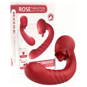 VIBRADOR ROSE CON LENGUA DOBLE ESTIMULACION