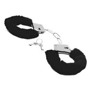 ESPOSA DE PELUCHE NEGRO CON LLAVE